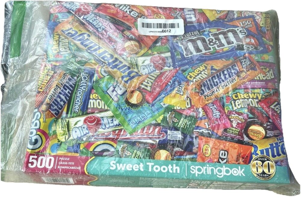 Springbok Sweet Tooth 1000 Piece Puzzle Candy Themed Puzzle USA Made Sealed